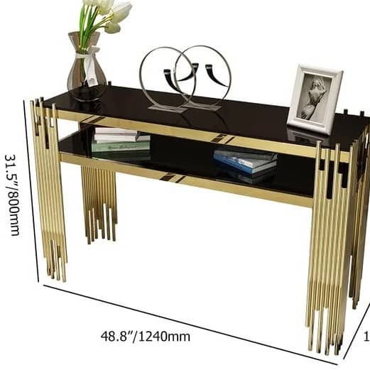 Acton Console Table with Storage Shelf
