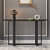 Slaric Console Table with Black Metal Base - front_view