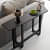 Slaric Console Table with Black Metal Base - top_view