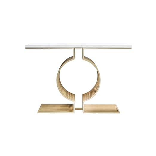 Novella Console Table with Metal Base - left_view