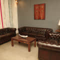 Buff Leather Chesterfield Sofa (3+2+2 Seater) - left_view