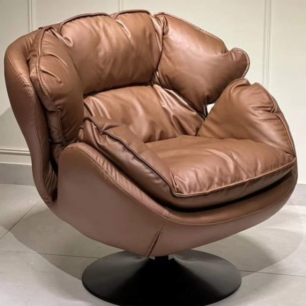 Volgo Rotating wooden Sofa Chair - photo