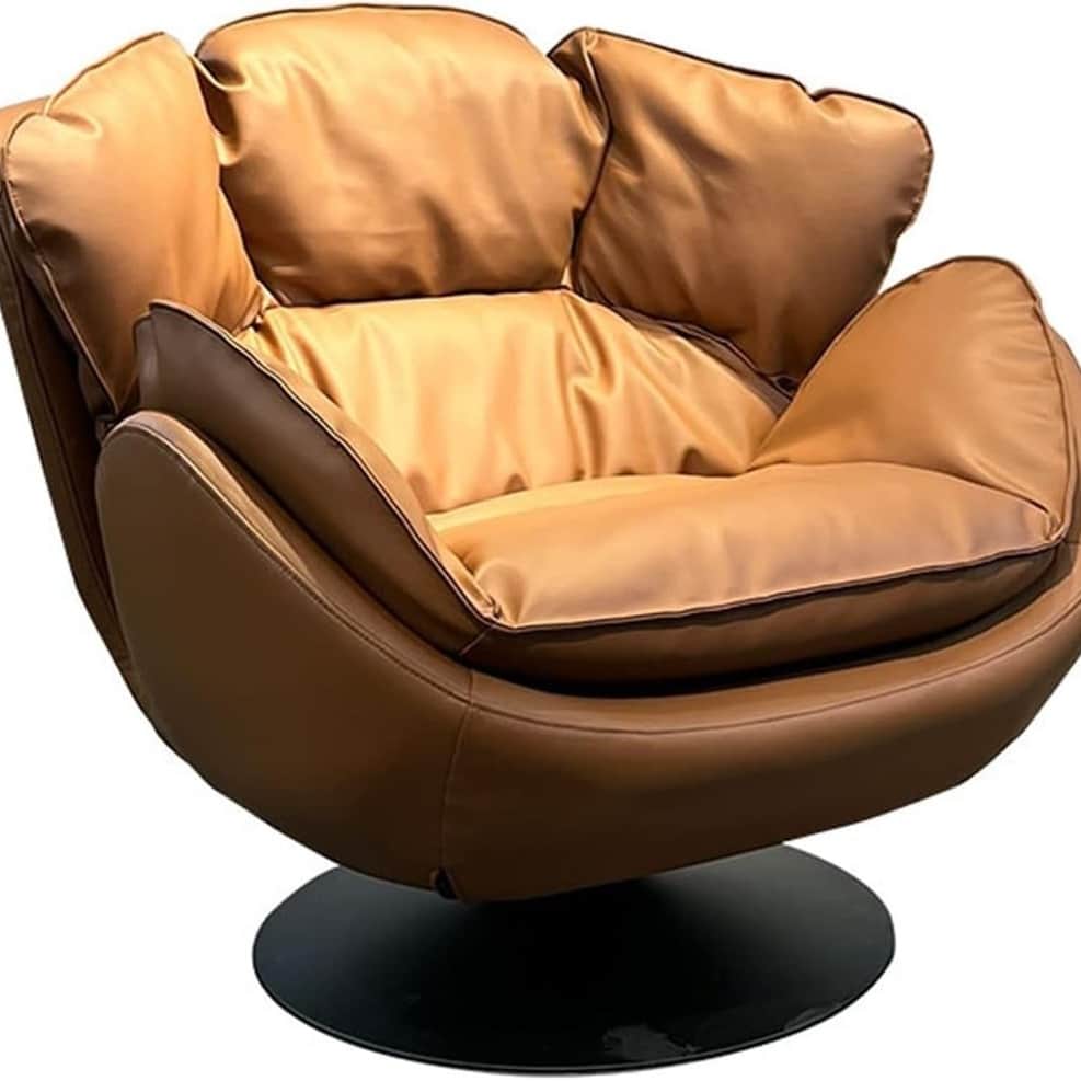 Volgo Rotating wooden Sofa Chair - top_view