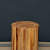 Round Teak Wood Side Table - photo