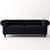 Daroo Velvet Fabric 3 Seater Sofa in Black Color - top_view