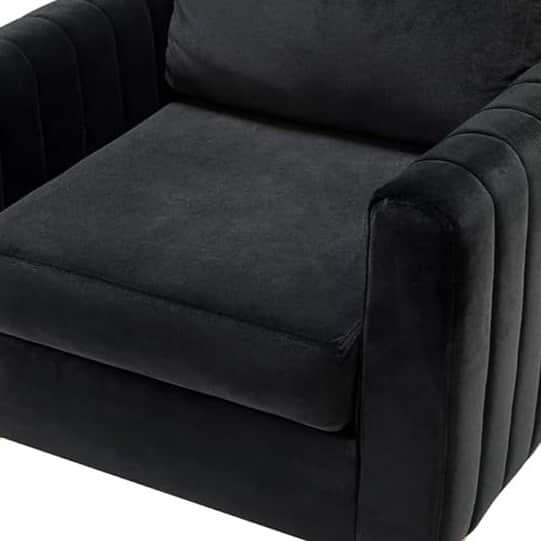 Bristo Upholstered Velvet Club Chair - top_view