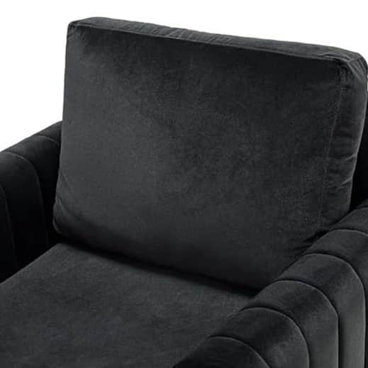Bristo Upholstered Velvet Club Chair - rear_view