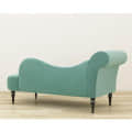 Lorenz Velvet Button Tuffted Chaise Lounge Couch - rear_view