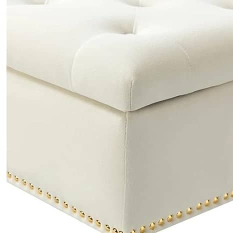 Alexa Storage Bench with Golden Metal Legs