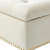 Alexa Storage Bench with Golden Metal Legs - top_view