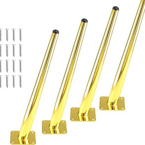 Alexa Storage Bench with Golden Metal Legs