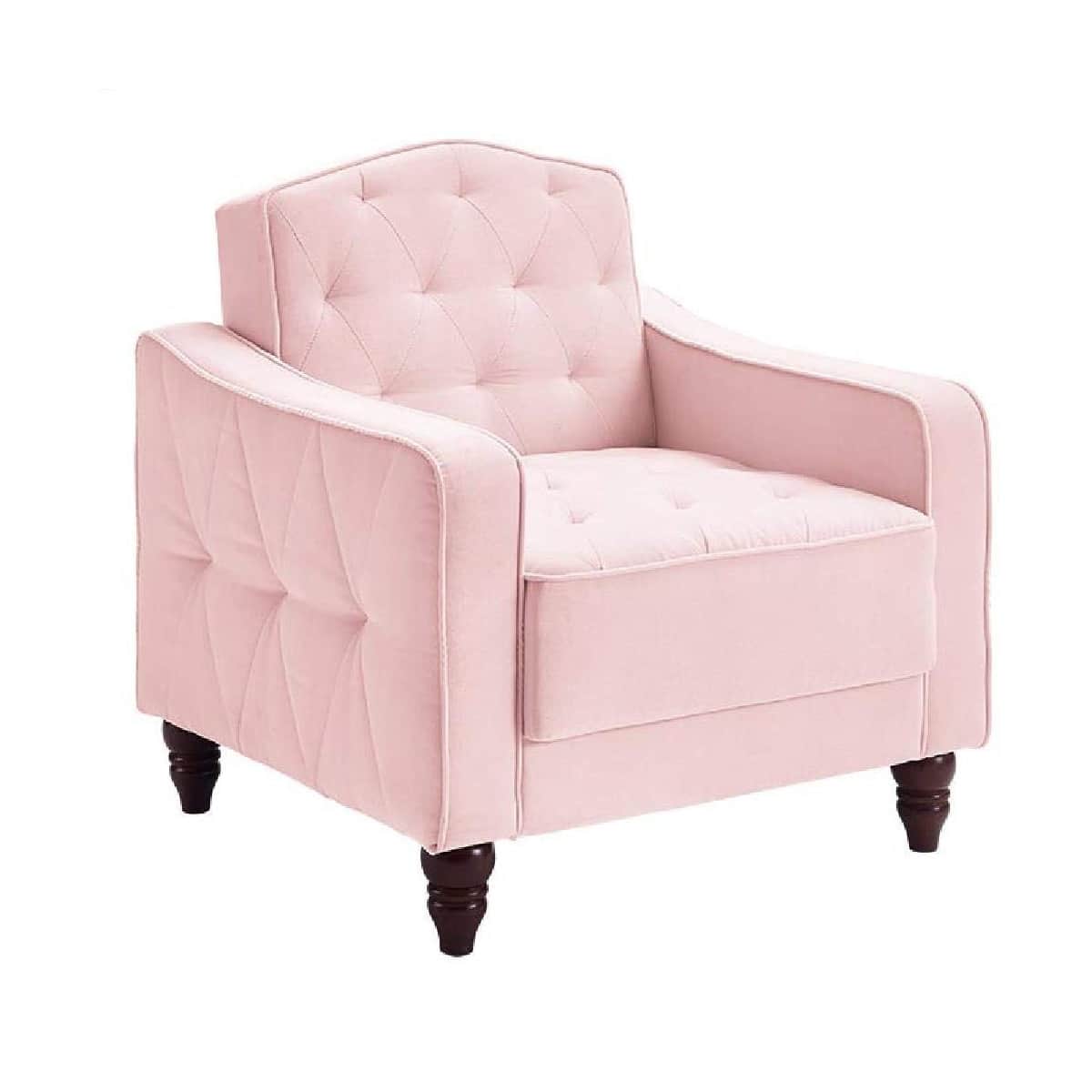 Aadvin Wooden Fabric Armchair - top_view