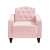 Aadvin Wooden Fabric Armchair - rear_view