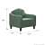 Aadvin Wooden Fabric Armchair - left_view