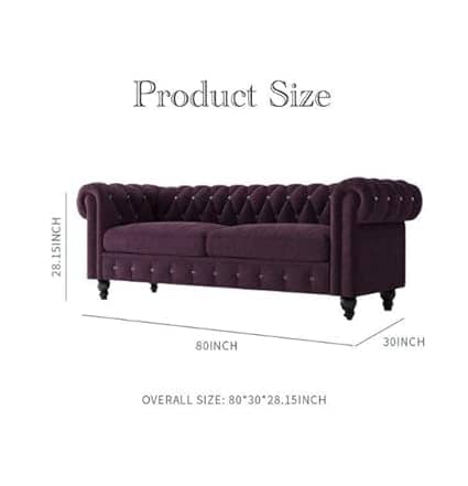 Daroo Velvet Fabric 3 Seater Diamond Sofa