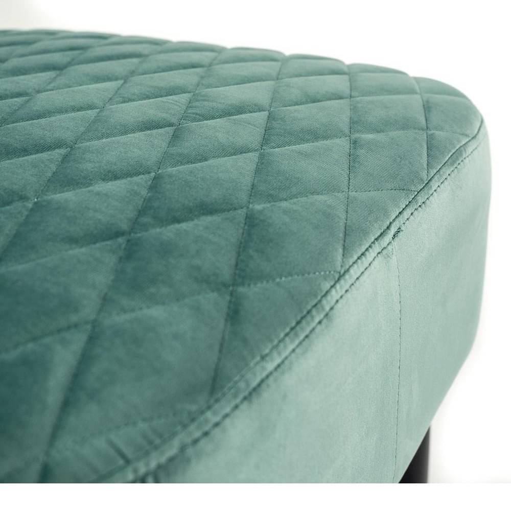 Ohio Green velvet Ottoman stool