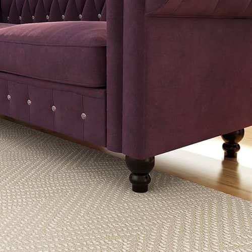 Daroo Velvet Fabric 3 Seater Diamond Sofa