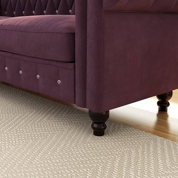 Daroo Velvet Fabric 3 Seater Diamond Sofa