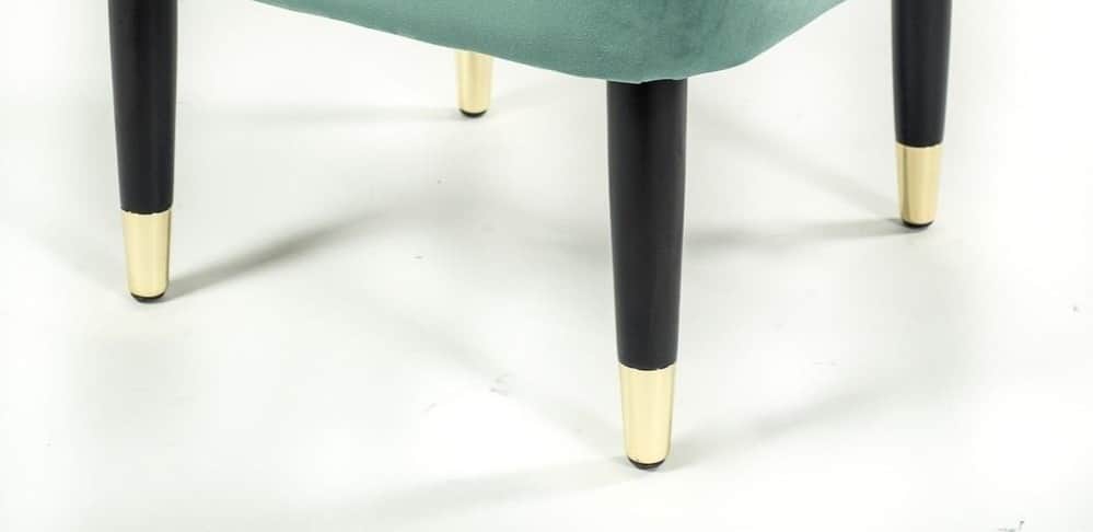 Ohio Green velvet Ottoman stool - front_view