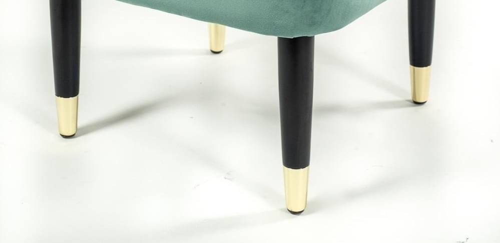 Ohio Green velvet Ottoman stool
