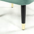 Ohio Green velvet Ottoman stool - front_view