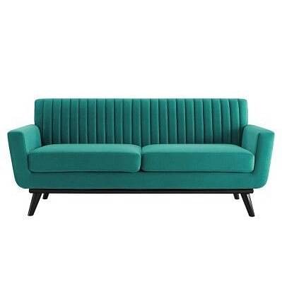 Astra Three seater wooden sofa in Green Color