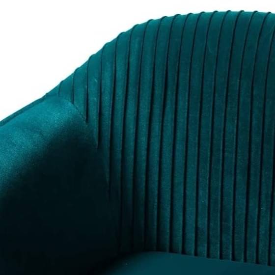 Mid-Century Velvet Tufted Barrel Chair with Golden Legs (Set of 2) Fabric Velvet Accent Chair for Living Room