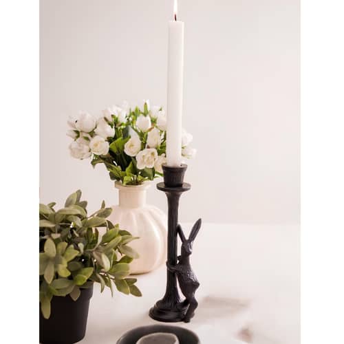 Pecos Metal Rabbit Candle Holder