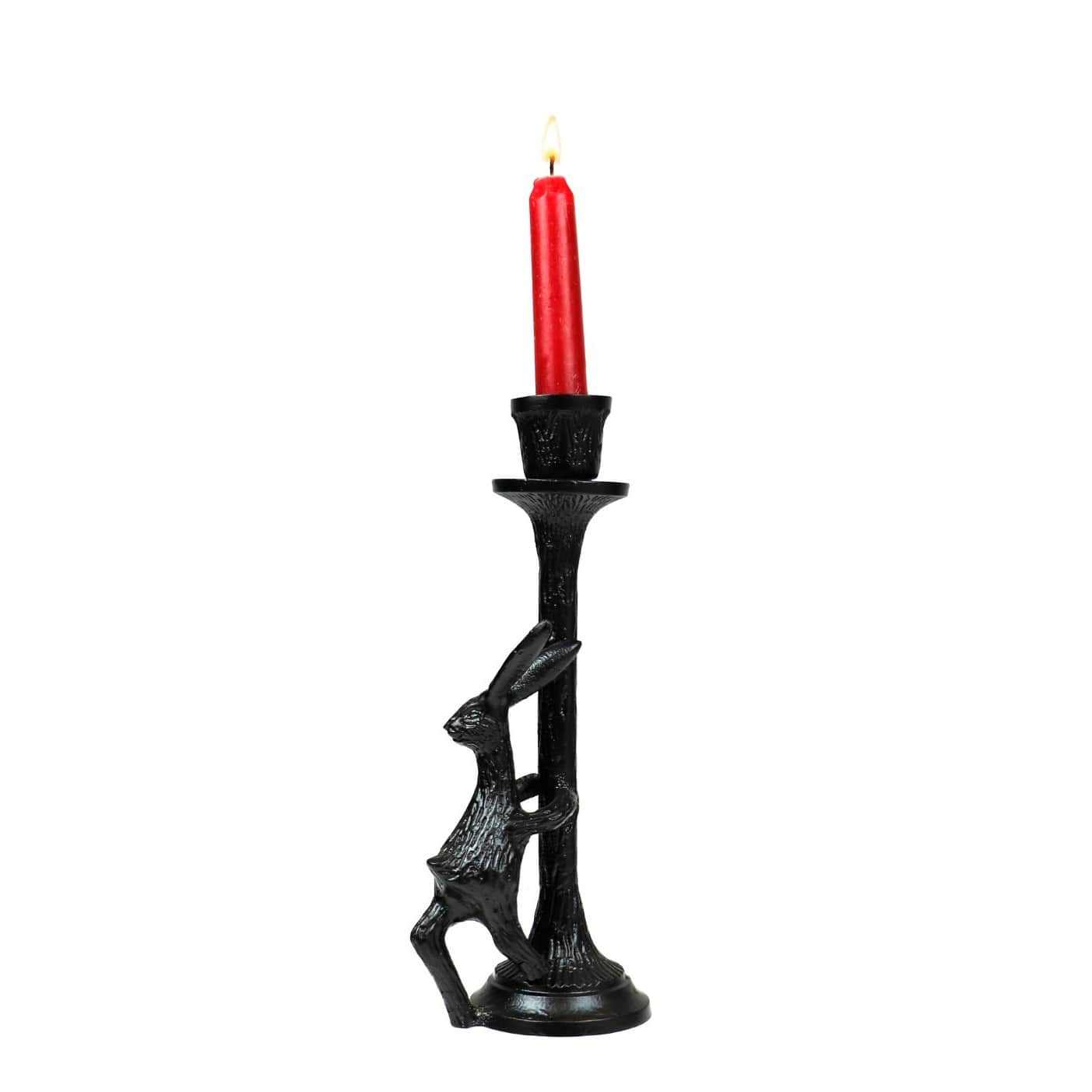 Pecos Metal Rabbit Candle Holder - top_view