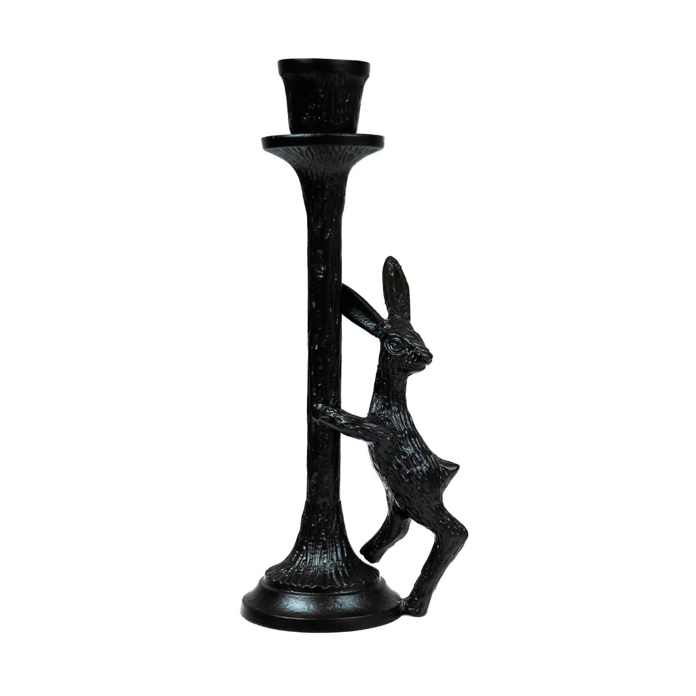 Pecos Metal Rabbit Candle Holder - rear_view