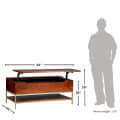 Arlot Mango Wooden Coffee Table With storage - left_view