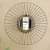 Iron Round Wall Mirror in Black colour - photo