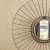 Iron Round Wall Mirror in Black colour - left_view