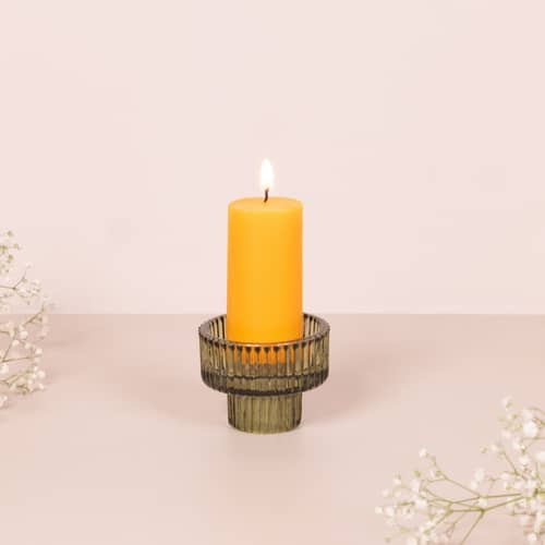Olen glass candle holder