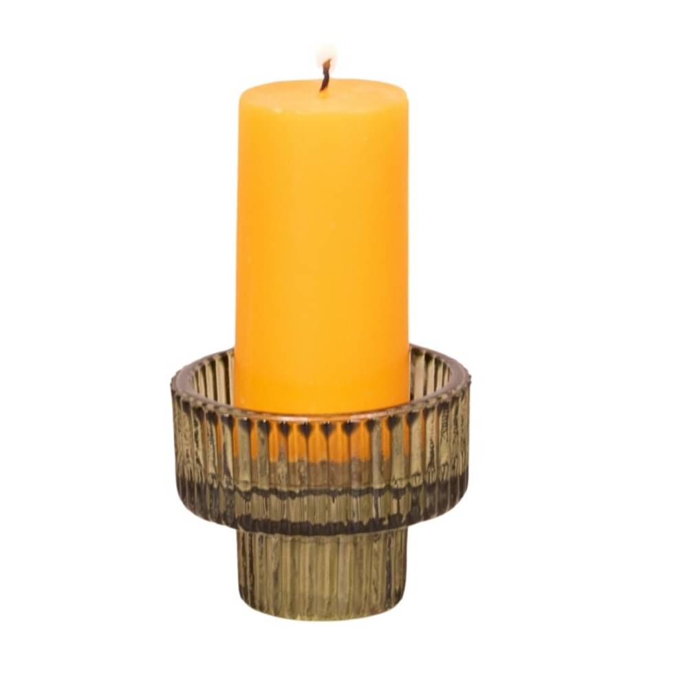 Olen glass candle holder