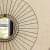 Iron Round Wall Mirror in Black colour - right_view