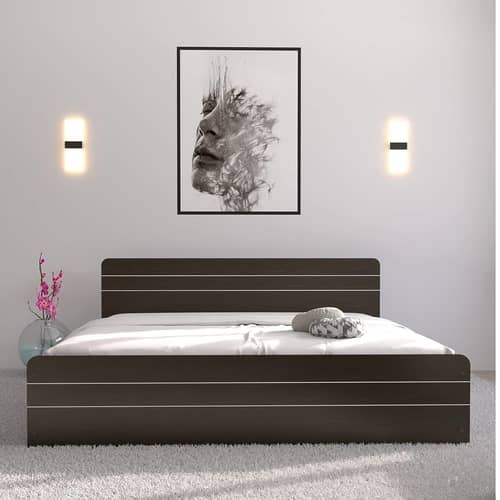 COLUMBIAN | Queen Size Engineered Wood Box Bed