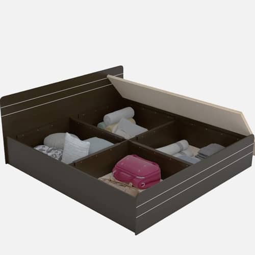 COLUMBIAN | Queen Size Engineered Wood Box Bed