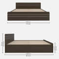 COLUMBIAN | Queen Size Engineered Wood Box Bed - rear_view