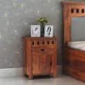 KUBER Sheesham Wood Bedside Table - photo