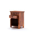 KUBER Sheesham Wood Bedside Table - top_view