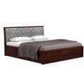 Advin Sheesham Wood Queen Size Bed With Storage - rear_view