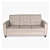 Kim Modern Leather Sofa Set( 3+1+1) in Beige colour - front_view