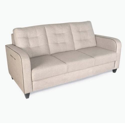 Kim Modern Leather Sofa Set( 3+1+1) in Beige colour