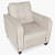 Kim Modern Leather Sofa Set( 3+1+1) in Beige colour - left_view