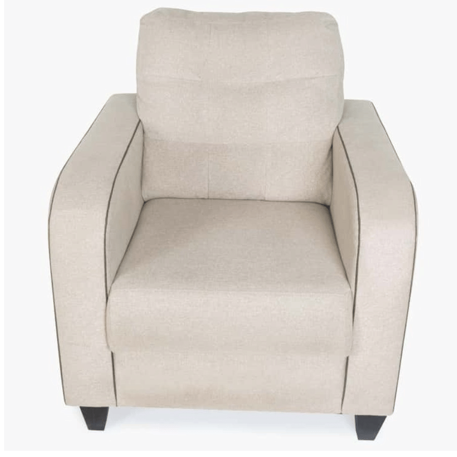 Kim Modern Leather Sofa Set( 3+1+1) in Beige colour - right_view