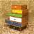 5 Drawer Wooden Side Table With Walnut Finish - left_view