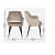 Modway Fabric arm chair in brown and black color - front_view