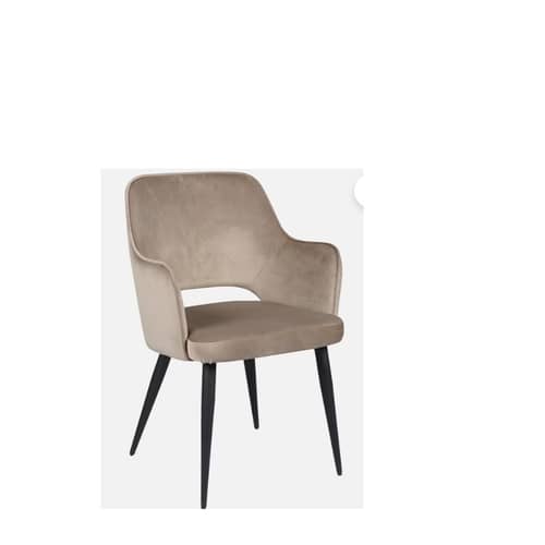 Modway Fabric arm chair in brown and black color