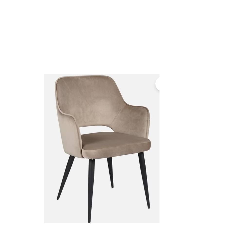 Modway Fabric arm chair in brown and black color